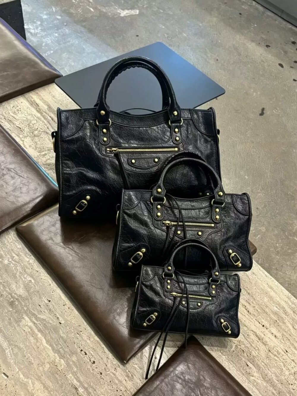 Washed Denim Crossbody Bag